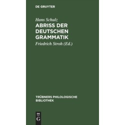 Abriss Der Deutschen Grammatik