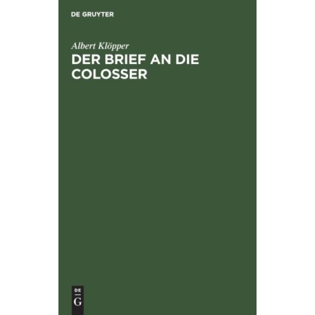 Der Brief an die Colosser
