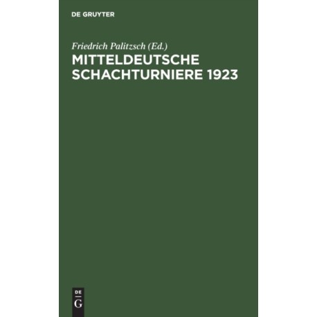 Mitteldeutsche Schachturniere 1923