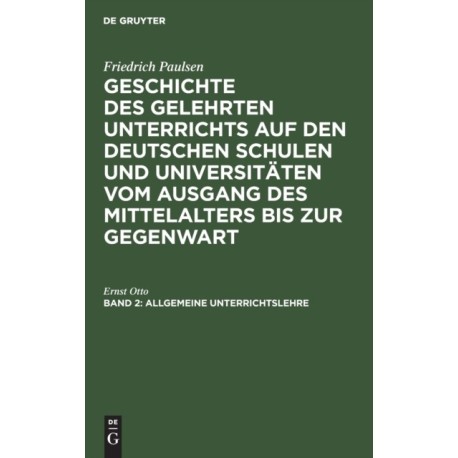 Allgemeine Unterrichtslehre