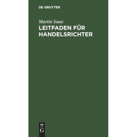 Leitfaden Fur Handelsrichter