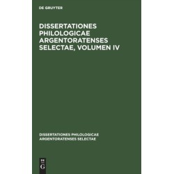 Dissertationes Philologicae Argentoratenses Selectae, Volumen IV