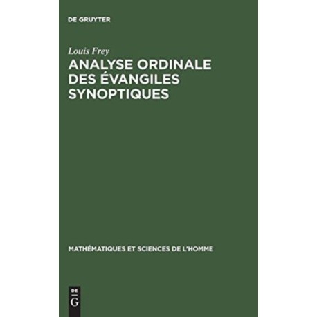 Analyse ordinale des evangiles synoptiques