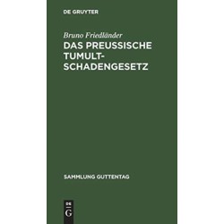 Das preussische Tumultschadengesetz