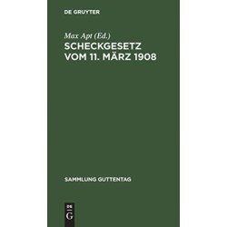 Scheckgesetz vom 11. Marz 1908