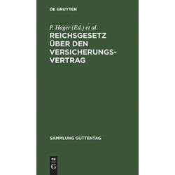 Reichsgesetz uber den Versicherungsvertrag