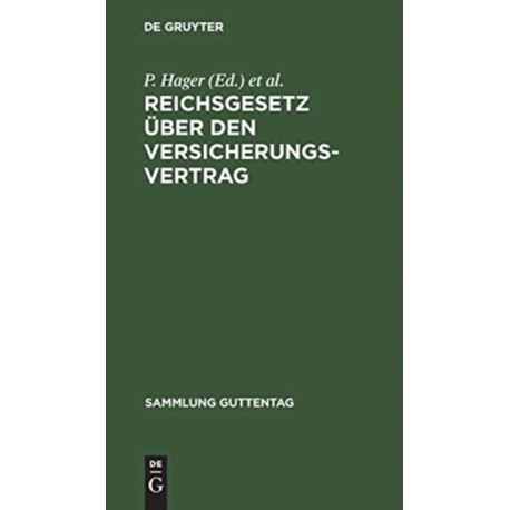 Reichsgesetz uber den Versicherungsvertrag