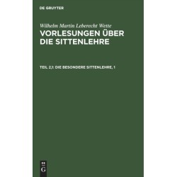 Die besondere Sittenlehre, 1