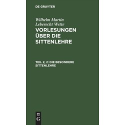 Die besondere Sittenlehre
