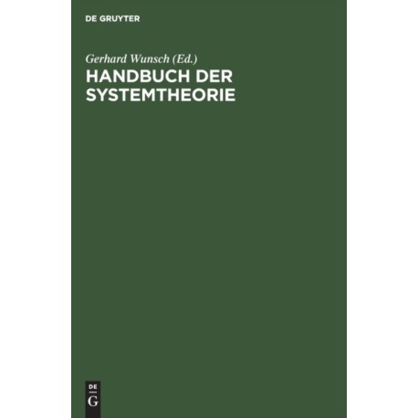 Handbuch Der Systemtheorie