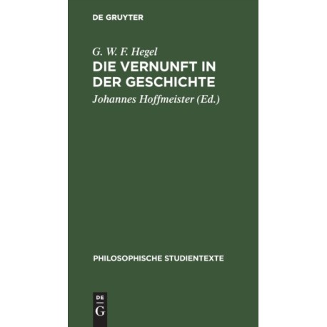 Die Vernunft in Der Geschichte