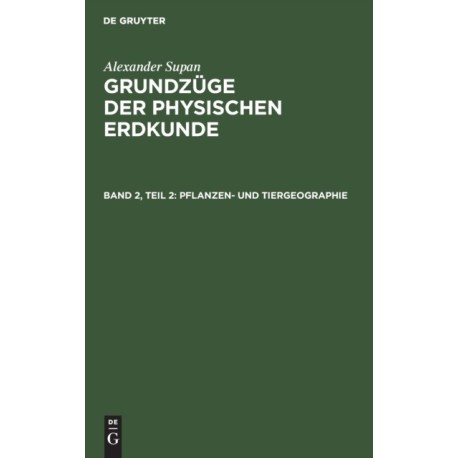 Pflanzen- Und Tiergeographie