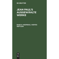 Hesperus, Viertes Heftlein
