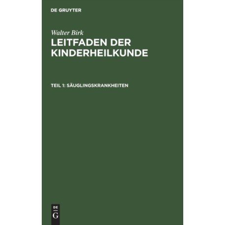 Sauglingskrankheiten