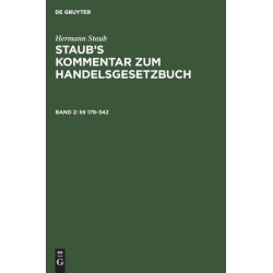 §§ 178-342: (Zitiermethode: Staub-Pinner)