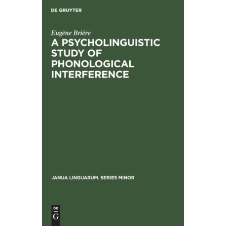 A Psycholinguistic Study of Phonological Interference