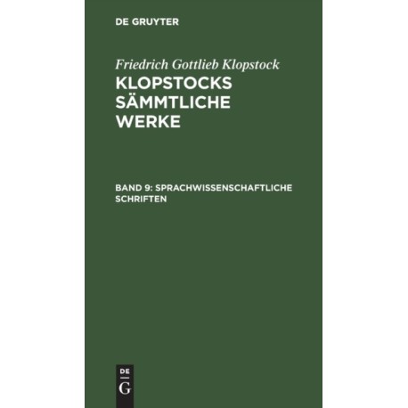 Sprachwissenschaftliche Schriften