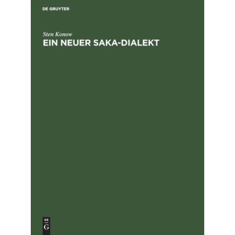 Ein Neuer Saka-Dialekt