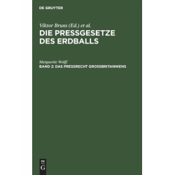 Das Preßrecht Großbritanniens