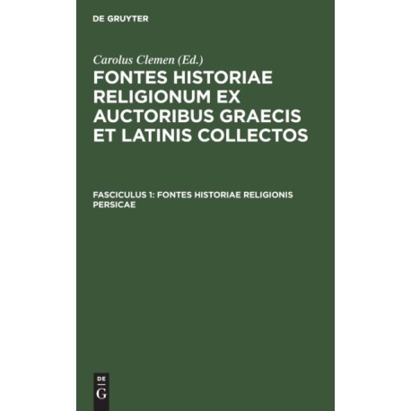 Fontes historiae religionis Persicae