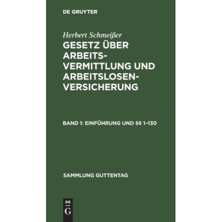 Einfuhrung Und §§ 1-130