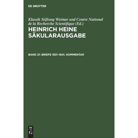 Briefe 1831-1841. Kommentar