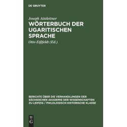 Worterbuch Der Ugaritischen Sprache