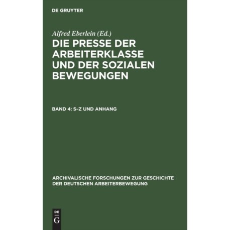 S-Z Und Anhang