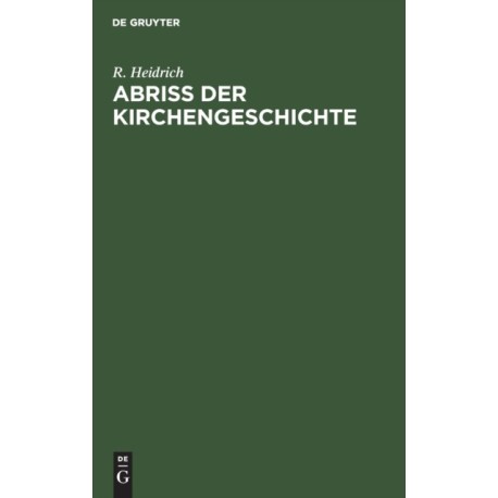 Abriß Der Kirchengeschichte
