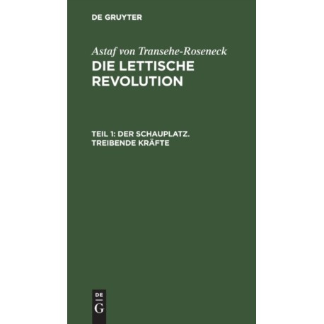 Der Schauplatz. Treibende Krafte