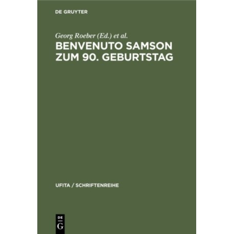 Benvenuto Samson Zum 90. Geburtstag