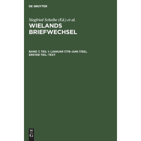 (Januar 1778-Juni 1782), Erster Teil: Text