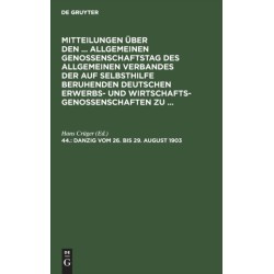 Danzig, Vom 26. Bis 29. August 1903