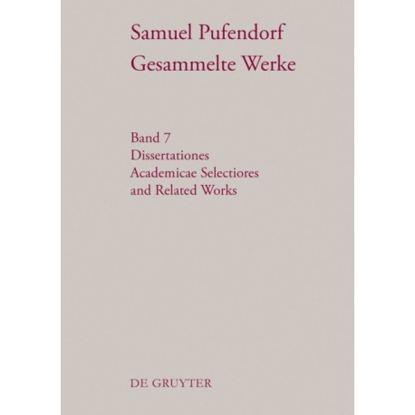 Dissertationes Academicae Selectiores and Related Works