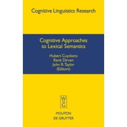 Cognitive Approaches to Lexical Semantics