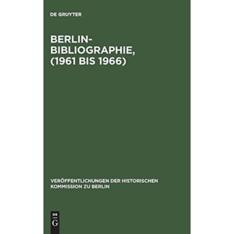 Berlin-Bibliographie, (1961 bis 1966)