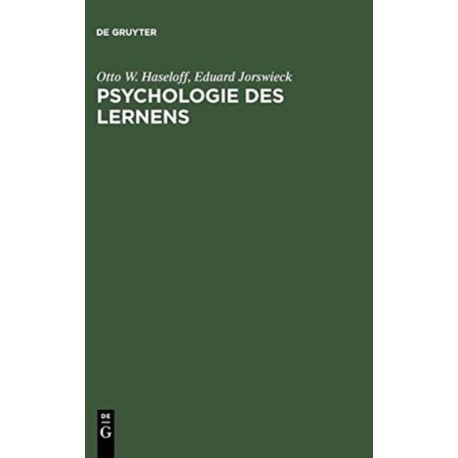 Psychologie des Lernens