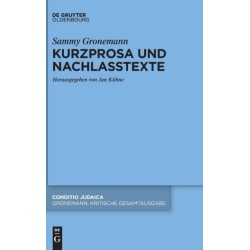 Kurzprosa und Nachlasstexte