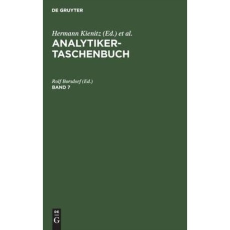 Analytiker-Taschenbuch. Band 7