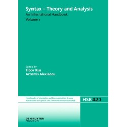Syntax - Theory and Analysis. Volume 1