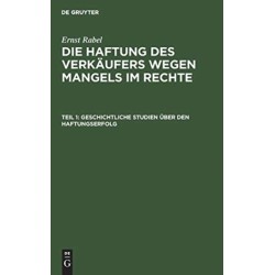 Geschichtliche Studien uber den Haftungserfolg