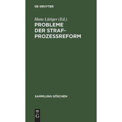 Probleme der Strafprozeßreform