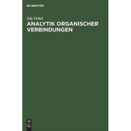 Analytik Organischer Verbindungen
