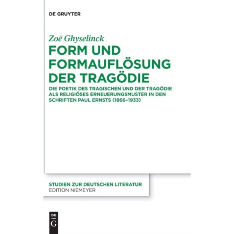 Form und Formauflosung der Tragodie