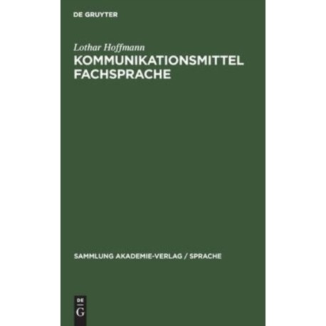 Kommunikationsmittel Fachsprache