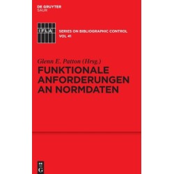 Funktionale Anforderungen an Normdaten
