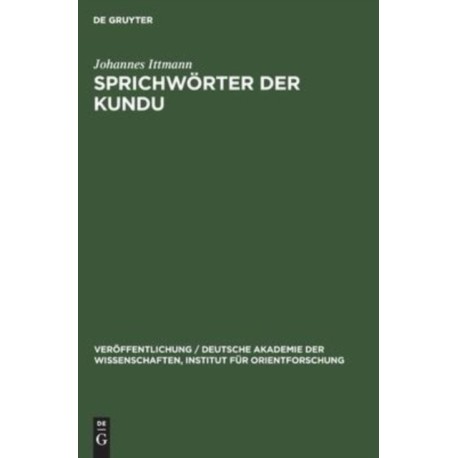 Sprichworter Der Kundu: (Kamerun)