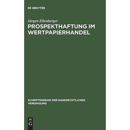 Prospekthaftung im Wertpapierhandel