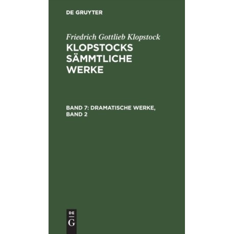 Dramatische Werke, Band 2