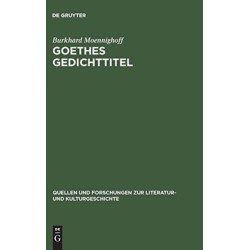 Goethes Gedichttitel